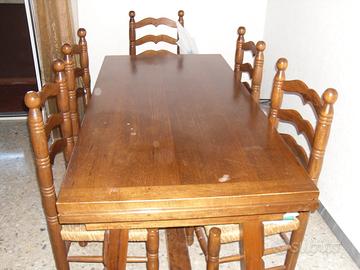 Tavolo rettangolare arte povera