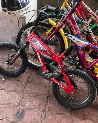4 bici bambino e bambina