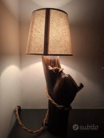 Lampada in Driftwood - Lampada in Legno Design