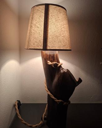Lampada in Driftwood - Lampada in Legno Design