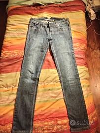 pantaloni jeans taglia 30 OVS skinny a vita bassa
