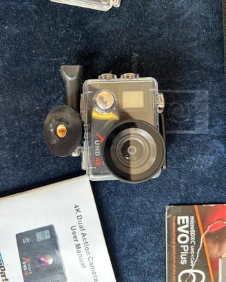 Action Cam CamPark 4K + MicroSD 64GB + Accessori