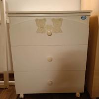 Bagnetto/Fasciatoio/Cassettiera Pali