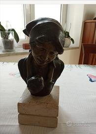 statua di bronzo maternità 
