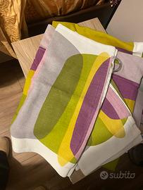 Tenda due pannelli ikea con due copricuscini 50x50