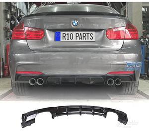 DIFFUSORE BMW F30 F31 LOOK M PERFORMANCE NERO LUCI
