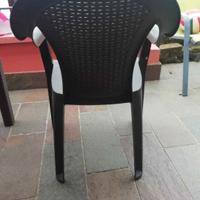 Sedia per esterno marrone  