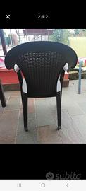 Sedia per esterno marrone  