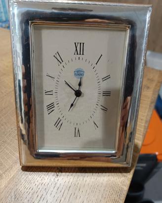 Orologio da Tavolo con cornice in Argento