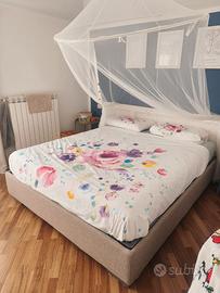 Letto matrimoniale sommier contenitore 