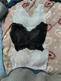 tre reggiseni donna ricamati 