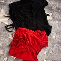 due top rosso e nero