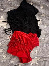 due top rosso e nero