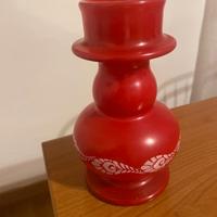 vaso  in vetro vintage anni settanta