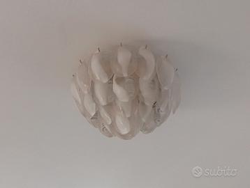 Lampadario della murrina a foglie