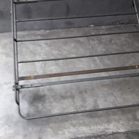 Portapacchi con canalina in acciao inox
