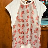 Blusa seta vintage