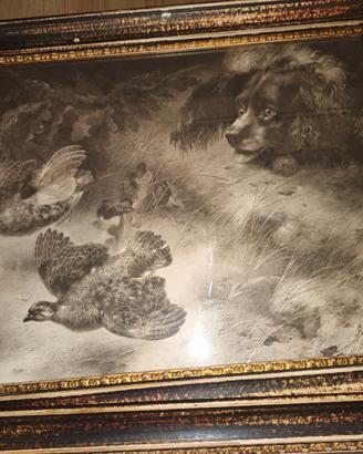 Stampe di caccia con cornice 