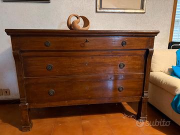 Como'/Cassettone d'epoca  stile impero in noce.