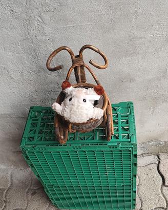 Bici in bambù anni 60 con peluches