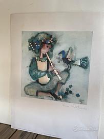 Stampa firmata Rosina Wachtmeister 