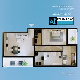 Nuovissimo e spazioso quadrilocale