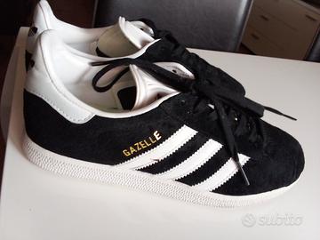 Adidas Gazelle sneakers nere e bianche 