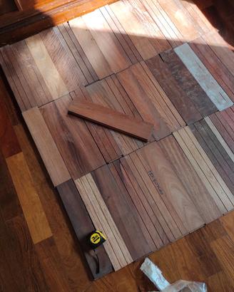 Parquet in teak 