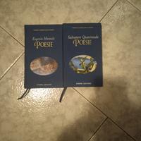 2 libri poesie:1 salvatore quasimodo e 1 Eugenio m