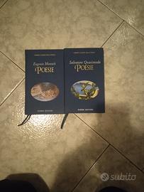 2 libri poesie:1 salvatore quasimodo e 1 Eugenio m