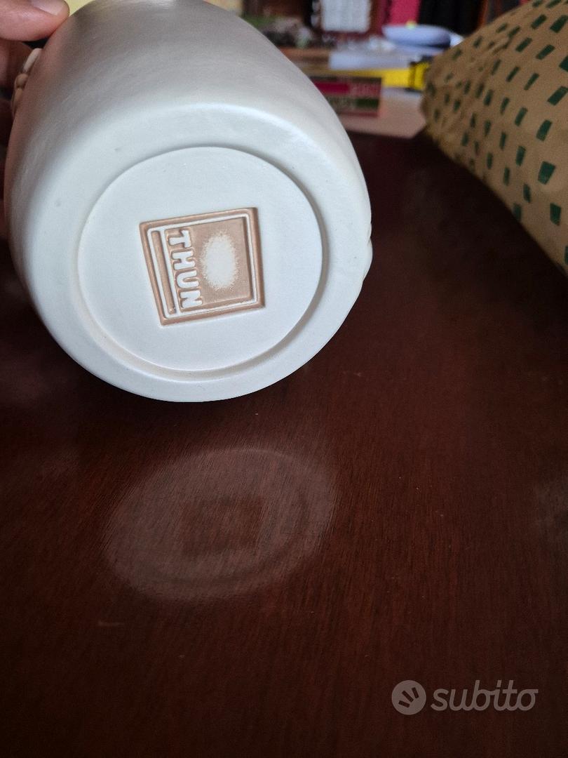 Porta Mestoli THUN Con 3 Mestoli Elegance - Ceramica E Legno Decorato - Foto 2