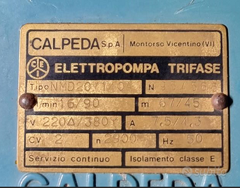 Elettropompa Calpeda NMD 20/140A  2cv