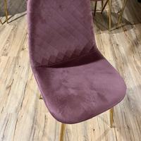 Sedie in velluto trapuntato