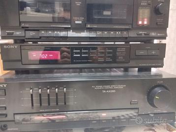 SONY  AMPLIFICATORE+ DOPPIA CASSETTA + RADIO