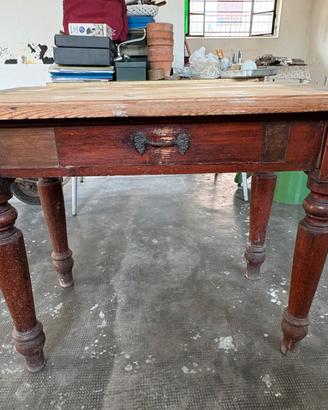 Tavolo Antico Rustico in legno massello