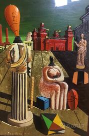 GIORGIO de CHIRICO “Bassorilievo in argento 925