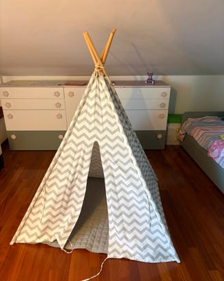Tenda teepee per bambini