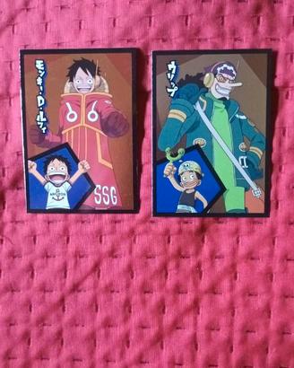 Cards Luffy e Usopp One Piece Panini