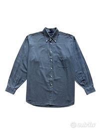 Camicia Burberry Uomo M comfort Grigio Cotone