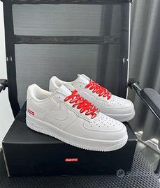 Nike Air Force 1 Supreme bianche  EU 43