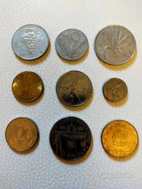 Lotto vecchie monete lire italiane 