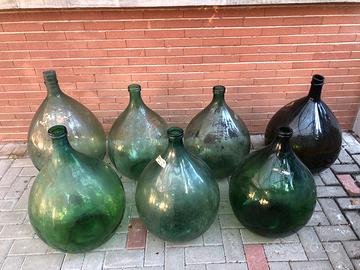 Damigiane bottiglioni vintage in vetro
