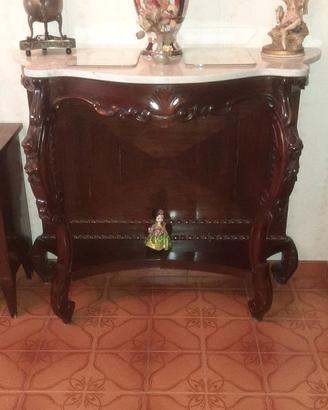 Consolle con marmo metà 800