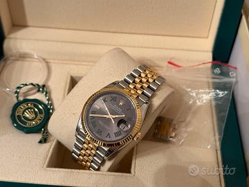 Rolex date just Wimbledon acciaio e oro 126233