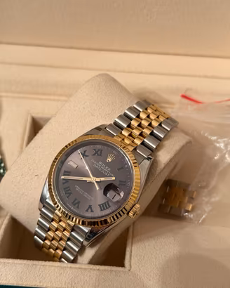 Rolex date just Wimbledon acciaio e oro 126233