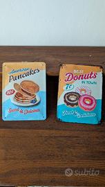 Set di Insegne Targa Tabella Stile Vintage Anni 60