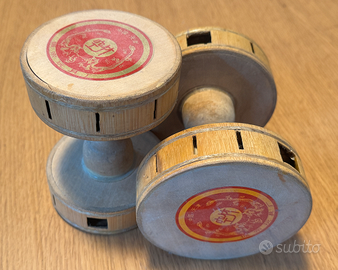 Gioco del Diabolo originale Cinese bambù 2 pezzi