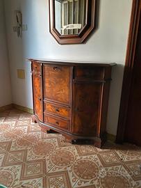 Credenzina classica vintage legno ante e cassetti