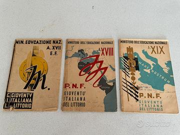 Pagelle ventennio fascista