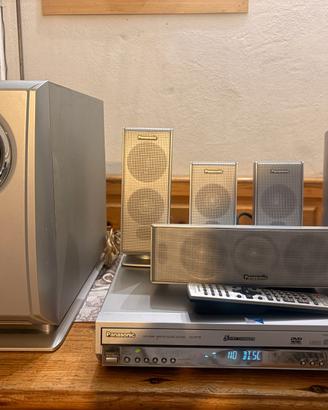 Home theatre DVD changer Panasonic 5.1 completo